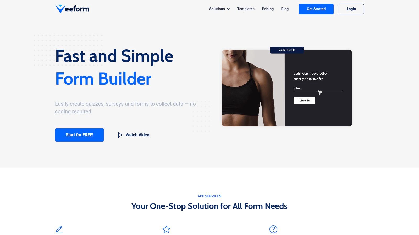 Screenshot from https://www.veeform.com