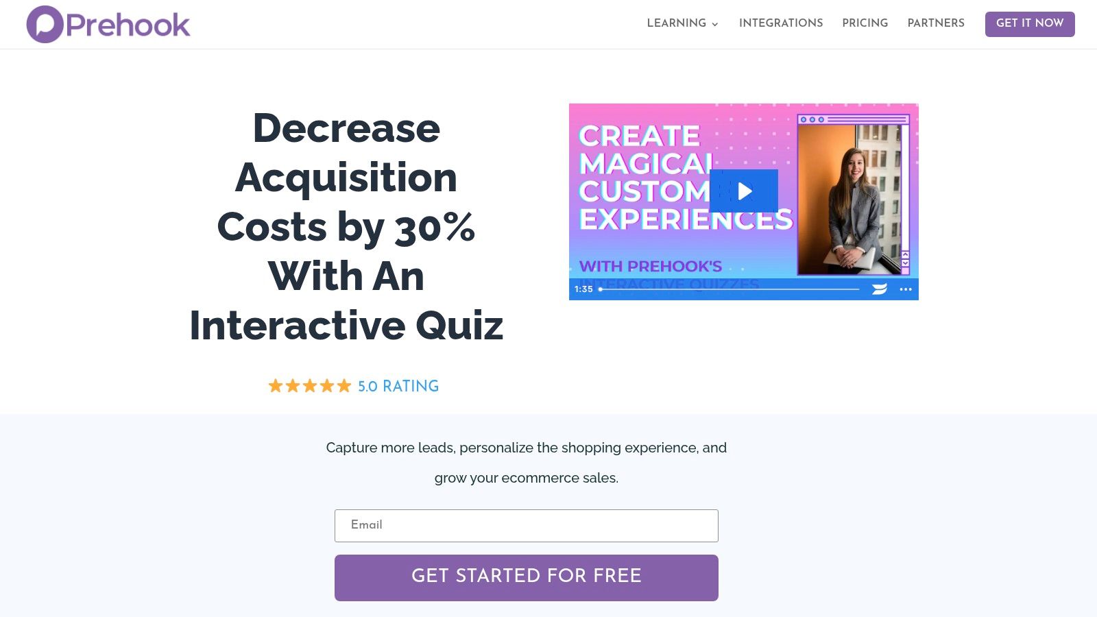 Prehook, Quiz Funnel Builder