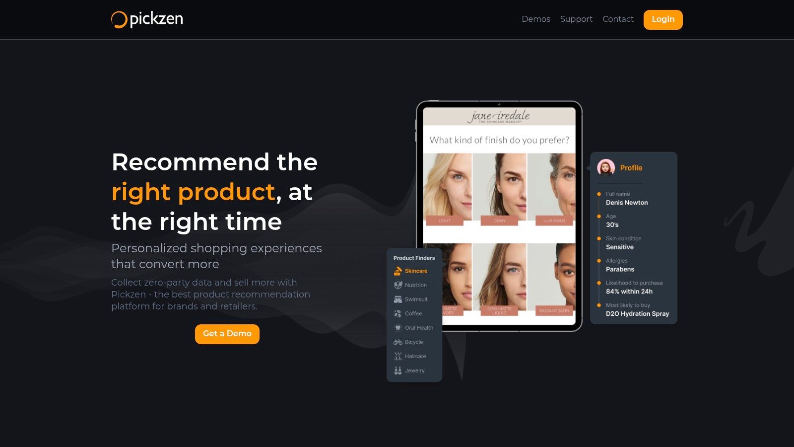 Shop Quiz: Product Recommender (PickZen)